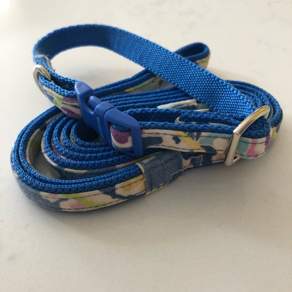 Vera Bradley Capri Blue Small Pet Collar & Leash